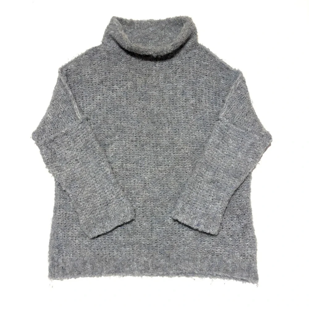 Free‎ People She's All That Oversized ChunkyTurtleneckSweater Alpaca XS